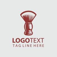 Soft Touch Shaving Brushes Design vector