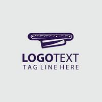 Iron Edge Straight Razors Design vector
