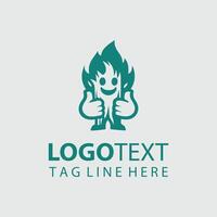 Pine shadow Mascot tree design vector