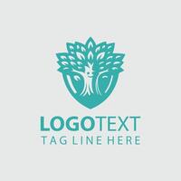 Sage of the Trees Mascot tree design vector