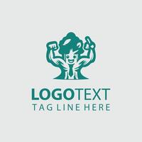 Root Ruler Mascot tree design vector