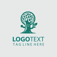 Sprig Sage Mascot tree design vector