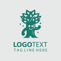 Protector Mascot tree design vector