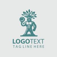 Branch Hero Mascot tree design vector