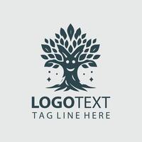 Maple Mystic Mascot tree design vector
