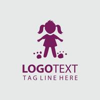 Tiny Presence Child silhouette Design vector
