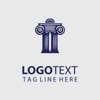 Monumental Classical Column Design vector