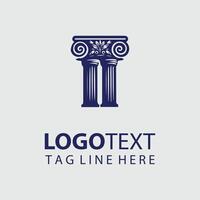 Eternal Classical Column Design vector