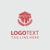 Timeless Pillar Studios Classical Column Logo vector