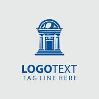 Pillars of Style Classical Column Logo vector
