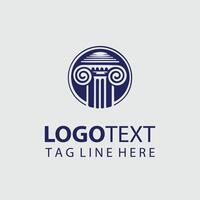 Pillars of the Ancients Classical Column Logo vector