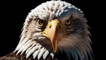 Bald Eagle Portrait Intense Gaze and Detailed Feathers photo