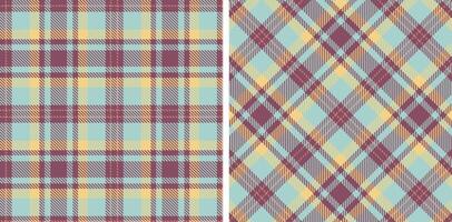 Iridescent Dark Mauve and Metallic Silver Seamless Tartan Fabric Design vector