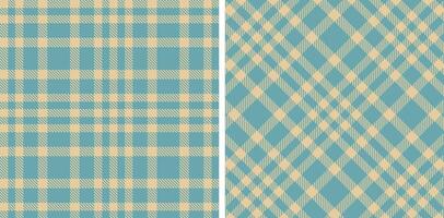 Pale Beige Seamless Tartan with Pale Greyblue accents Fabric Design vector