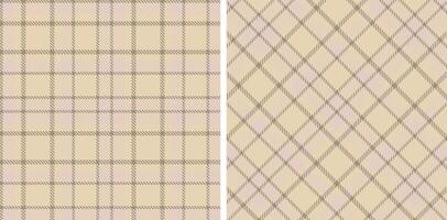 Pastel Seamless Tartan in Dark Cement tones Fabric Design Variant 360 vector