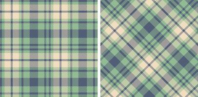 Iridescent Slate and Deep Greyish Green Seamless Tartan Fabric Design vector