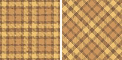 Pastel Dusty Cocoa Seamless Tartan Fabric Design vector