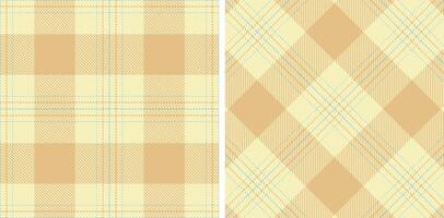 Pastel Seamless Tartan in Bright Egg Shell tones Fabric Design vector