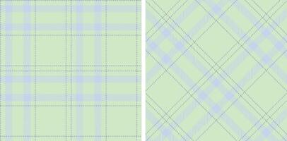 Iridescent Eggshell and Rich Bluey Grey Seamless Tartan Fabric Design vector