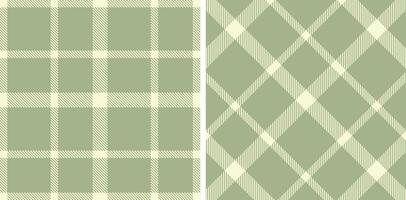 Pastel Seamless Tartan in Deep Eggshell tones Fabric Design vector