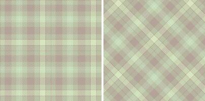 Light Greyish Seamless Madras Plaid with Warm Bland accents Textile Design vector