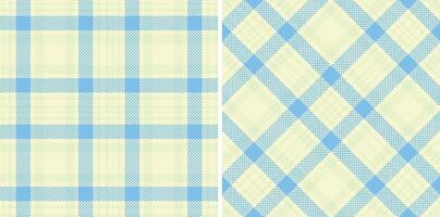 Modern Seamless Madras Plaid in Soft Eggshell tones Textile Design vector