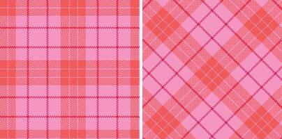 Metallic Pinky and Smoky Grapefruit Seamless Madras Plaid Textile Design vector