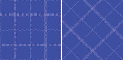 Modern Warm Cornflower Seamless Madras Plaid Textile Design vector