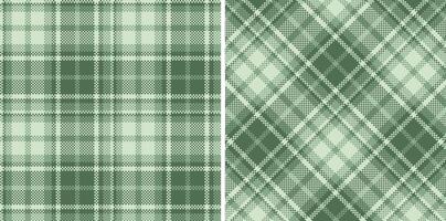 Modern Seamless Madras Plaid in Deep Light Grey tones Textile Design vector
