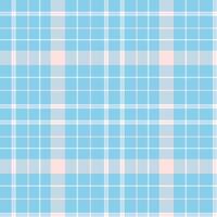 Spring Pale Light Blue and Soft White Seamless Checks Background vector