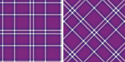 Spring Iridescent Indigo and Pale Warm Purple Seamless Tartan Fabric Design vector