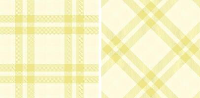 Spring Seamless Tartan featuring Dark Off White and Dusty Dark Cream Fabric Design vector