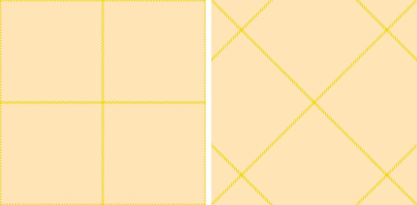Spring Seamless Tartan featuring Deep Sunflower Yellow and Cool Pale Peach Fabric Design
