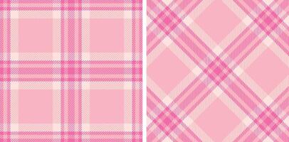 Smoky Bubblegum Seamless Tartan with Soft Soft Pink accents Fabric Design vector