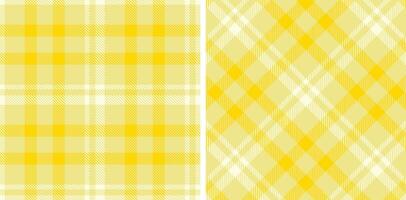 Spring Seamless Tartan featuring Deep Dark Cream and Pale Off White Fabric Design vector