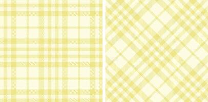 Spring Seamless Tartan featuring Dark Off White and Warm Dark Cream Fabric Design vector