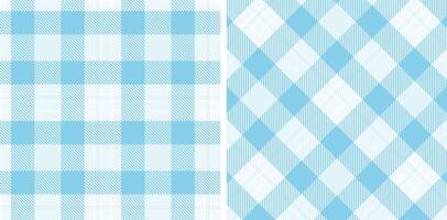 Dusty White Seamless Tartan with Light Pale Grey accents Fabric Design vector