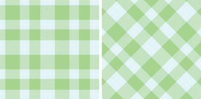 Spring Seamless Tartan featuring Dark Ice Blue and Deep Off White Fabric Design vector