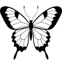Elegant Butterfly Art with Solid Color Scheme and White Background vector