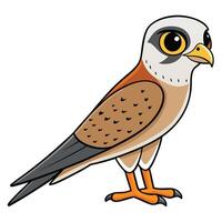 A cartoon bird with big eyes and a long beak vector