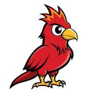 Simple Bird Design in Solid Colors for Branding vector