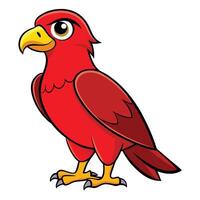 City Bird in Bright Solid Colors with Flat Design vector