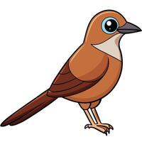 Design of a Bird with Solid Colors for Environmental Branding vector