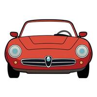 Solid Color Design of a Car in Urban Style vector