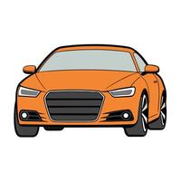 Clean Design of a Car with Solid Color Scheme vector