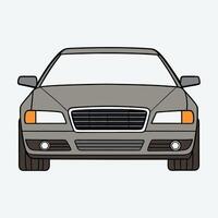 Design of a Car with Solid Colors for Marketing vector
