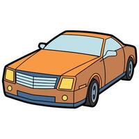 Car with Minimalist Design in Flat Style vector