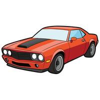 High-Tech Electric Car Flat Design with Solid Color vector