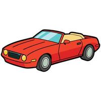 Simple Car Art with Flat Solid Color Design vector