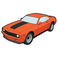 Modern Hatchback Car Flat with Solid Color Design vector